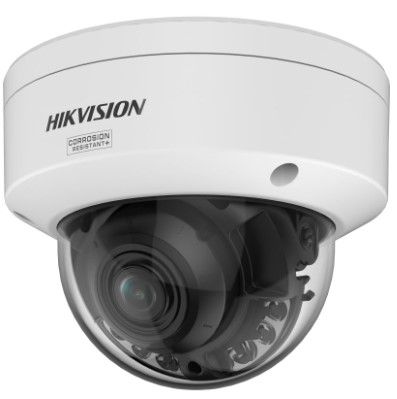 Hikvision 6MP Colorvu 3.0Ai Dome, Smart Hybrid Light, Built-In Arrayed Dual Mic, Speaker, 2.7-13.5mm, Nema4X (3767)