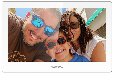 Hikvision IP Intercom, Kh6 Series, 7" Colour Monitor, Wifi, Poe, White (6350)