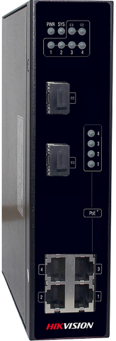 Hikvision Industrial Poe, Budget 120W, 4X 10/100M RJ45 Poe Ports