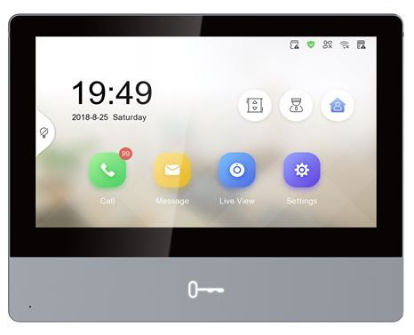 Hikvision IP Intercom, Gen 2, 7" Colour Monitor, Wifi, Poe, Reddot (8350)