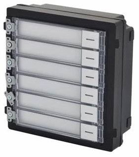 Hikvision Intercom, Gen 2, Nametag Module, 6 Button (Kd-Kk)
