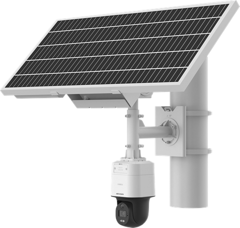 Hikvision 4MP Colorvu Solar-Powered Security Pt Camera Setup, 4G (Special Order)
