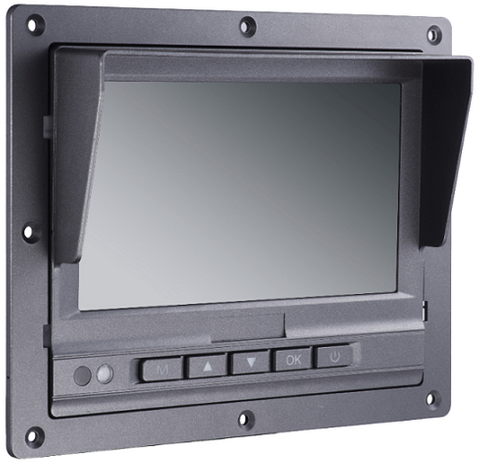 Hikvision Mobile 7-Inch Lcd Monitor, 3-Ch Video, 2-Ch Alarm Input