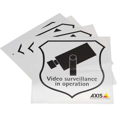 AXIS-SURVEILLANCE-STICKER-ENG-10PCS